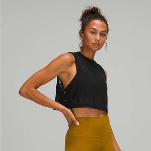 Lululemon all yours crop tank veil